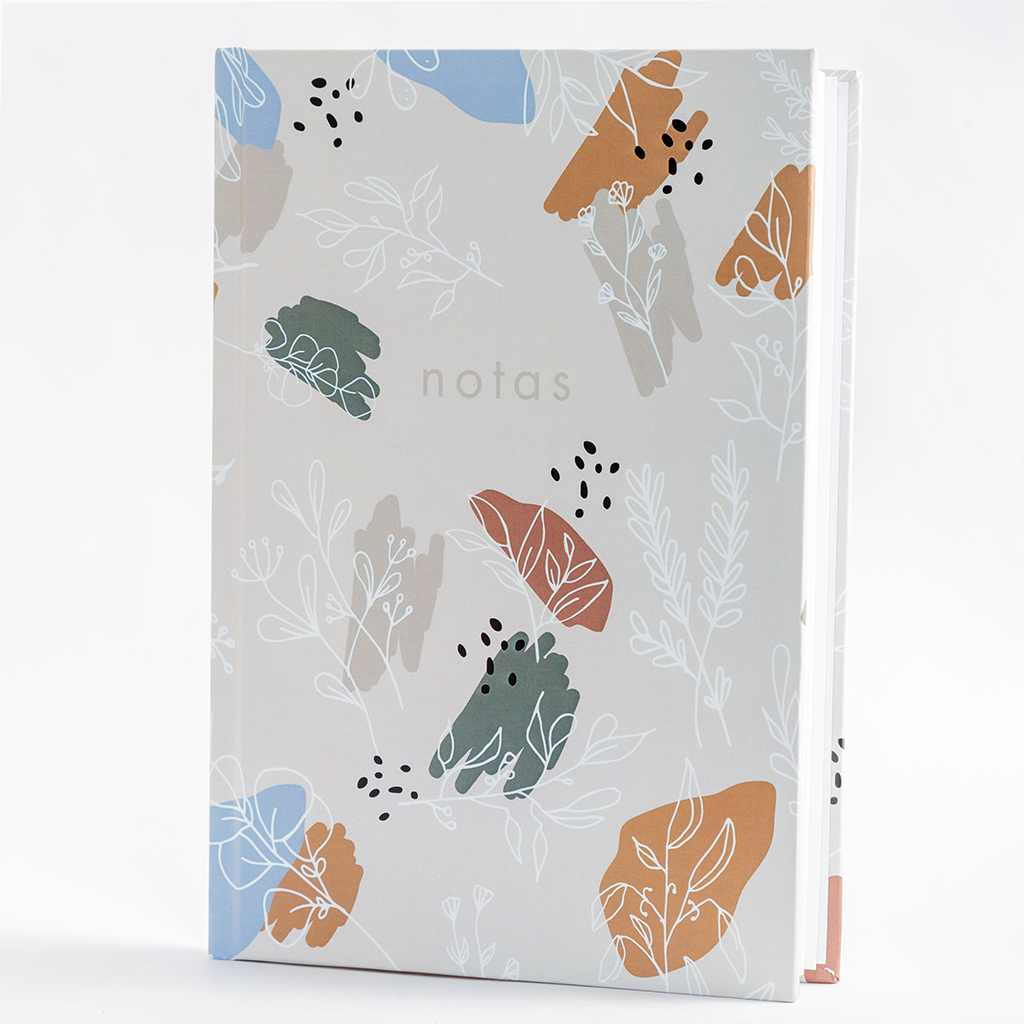 Cuaderno Flowers con lomo